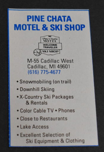 Pine Chata Motel (Pine Chata Family Resort) - Vintage Ad (newer photo)